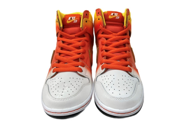 ナイキ NIKE 23年製 SB DUNK HIGH PRO HALLOWEEN ダンク ハイ ハロウィーン キャンディ シューズ 白 黄 FN5107-700 メンズ靴 スニーカー オレンジ 27.5cm 104S-833