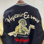 【曜日割引対象外】 ヒステリックグラマー HYSTERIC GLAMOUR 80's HYSTERIC ET-VOUS Wool Leather Varsity Jacket ジャケット ブラック 1サイズ 201MT-4605 VB