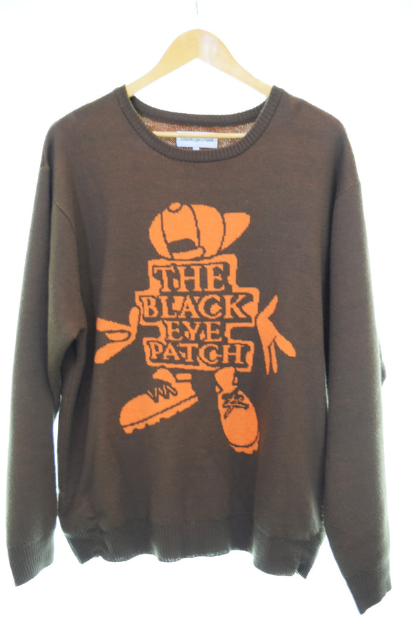 ブラックアイパッチ Black Eye Patch  OG Boy Knit SweaterOG ボーイ ニット セーター セーター ブラウン Lサイズ 103MT-3228