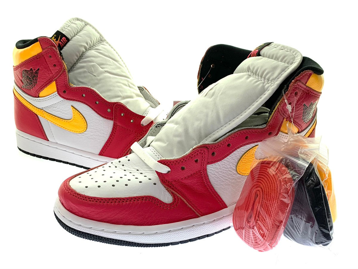 ナイキ NIKE Air Jordan 1 High OG Light Fusion Red 555088-603 メンズ靴 スニーカー ロゴ レッド  27.5cm 201-shoes714 | 古着通販のドンドンサガール