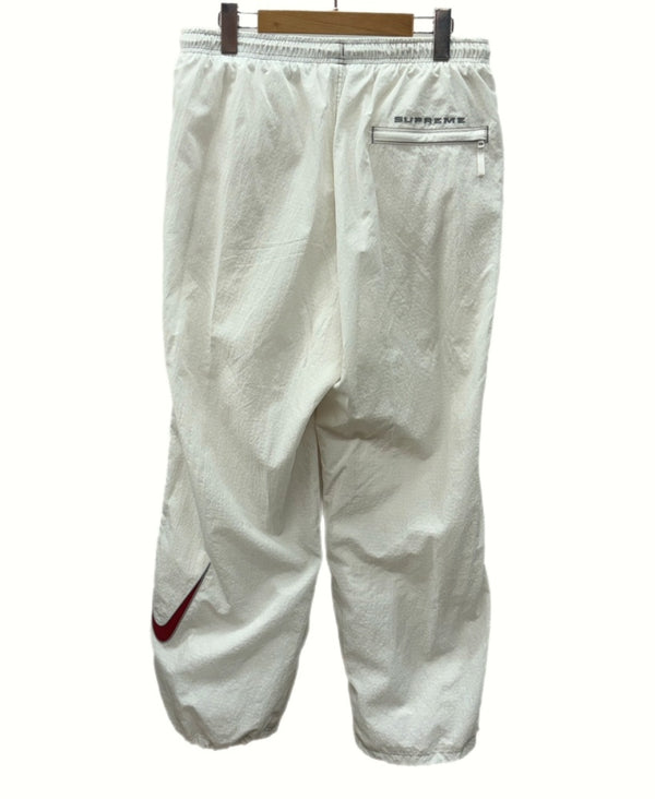 シュプリーム SUPREME 24SS × NIKE ナイキ Ripstop Track Pant リップストップ トラック パンツ 白 ロゴ ボトムスその他 ホワイト Lサイズ 104MB-118