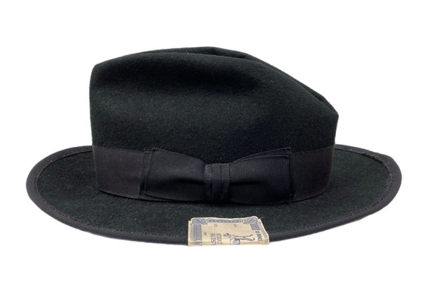 ザエイチダブリュードッグアンドコー THE H.W.DOG&CO. POINT-H ポイント ハット ティアドロップ型 中折れ リボン トラベル 帽子 黒 D-00008 帽子 メンズ帽子 ハット ロゴ ブラック 104H-44