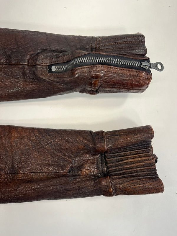 バックラッシュ BACKLASH イサムカタヤマ ISAMU KATAYAMA バッファローレザー シングルライダースジャケット レザージャケット 茶 982-02 ジャケット ブラウン Sサイズ 101MT-4560