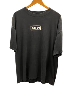 バンドTシャツ BAND-T 00's 00s ALLSPORT Nine Inch Nails  ナインインチネイルズ box logo Fragile 2000 TOUR T-SHIRT 両面プリント USA製 MADE IN USA XL Tシャツ プリント ブラック LLサイズ 101MT-2422