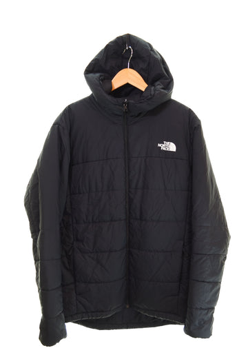 ノースフェイス THE NORTH FACE Reversible Anytime Insulated Hoodie リバーシブル エニータイム インサレーテッド ジャケット 黒 NY82180 ジャケット ブラック LLサイズ 103MT-2225