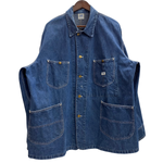 【曜日割引対象外】 リー Lee 50's 91-J デニム カバーオール ジャケット ブルー 48サイズ 201MT-4767 VB