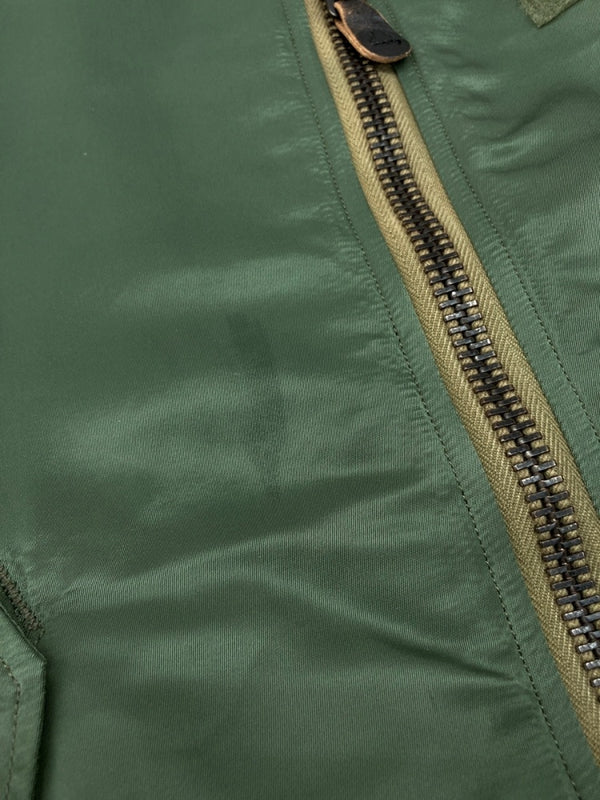フィルザビル FILL THE BILL REVERSIBLE FLIGHT JACKET リバーシブル フライト ジャケット MA-1 ジップアップ アウター サイズ1 緑 301-202010 ジャケット 無地 グリーン Mサイズ 104MT-1860