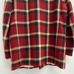 【曜日割引対象外】 ダブルアールエル RRL 90's Western York Tweed Check Half Coat 三つ星 ジャケット レッド Mサイズ 201MT-3835 VB