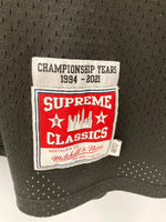 シュプリーム SUPREME ミッチェル＆ネス Mitchell & Ness Sleeveless Baseball Jersey スリーブレス バスケットボール ジャージー XL ノースリーブ ロゴ ブラック LLサイズ 101MT-2459