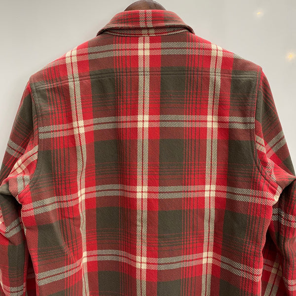 【曜日割引対象外】 ダブルアールエル RRL ネルシャツ 長袖シャツ レッド Mサイズ 201MT-4768 VB