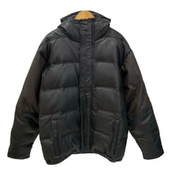 アナログ Analog 00s レザーダウン ジャケット ブラウン Mサイズ 201MT-4864