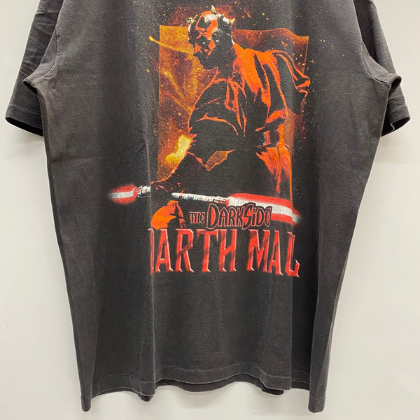 【曜日割引対象外】 ヴィンテージ vintage 90's 00's STARWARS "DARTH MAUL" USA製 Tシャツ ブラック XLサイズ 201MT-4553 VB