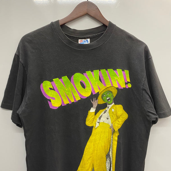 【曜日割引対象外】 ヴィンテージ vintage 90's THE MASK SMOKIN! 1994年 ムービー Tシャツ ブラック Mサイズ 201MT-4282 VB
