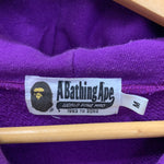 ア ベイシング エイプ A BATHING APE SHARK FULL ZIP HOODIE 001ZPI301018M パーカ パープル Mサイズ 201MT-3873