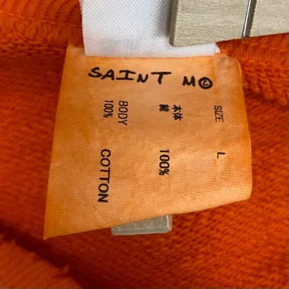 セントマイケル SAINT MICHAEL JS & LMB CRW SWEAT SM-YS8-0000-028 スウェット オレンジ Lサイズ 201MT-4163