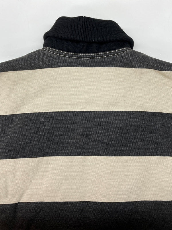 ロードランナー ROAD RUNNER KOBE PRISONER VEST プリズナー ベスト 囚人ベスト ダック ジップアップ ライダース 紺 ベスト ボーダー ネイビー Mサイズ 104MT-2003