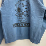 【曜日割引対象外】 ヒューマンメイド HUMAN MADE VINTAGE PEANUTS SWEATSHIRT スヌーピー スウェット ブルー Lサイズ 201MT-3673 VB