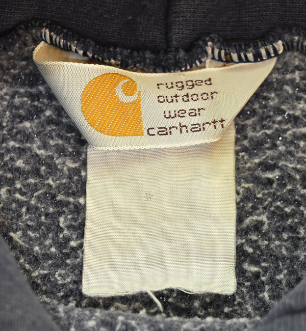 カーハート Carhartt 90s USA製 三角タグ パーカー ナス紺 フェード 雰囲気 90's Made in USA 脇ガゼット パーカ ネイビー 103MT-3416