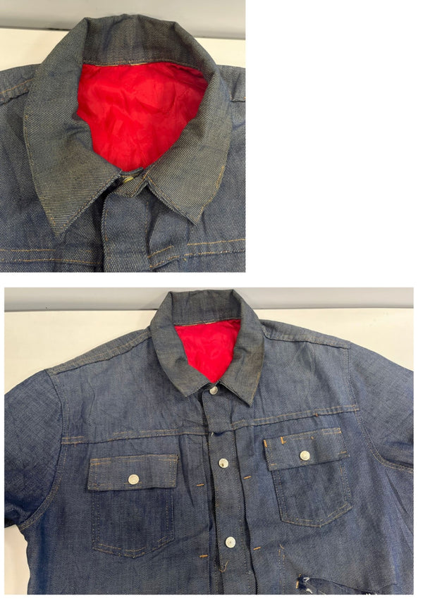 ヴィンテージ vintage 60's 60年代 unknown ストア系 2nd TYPE デニムジャケット トラッカー Gジャン 裏地キルティング セカンド ジャケット ブルー 101MT-5445