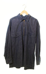 イッセイミヤケ ISSEY MIYAKE  80’S  jean of plantation デニムシャツ 青 長袖シャツ ブルー Mサイズ 103MT-727