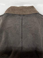 カーハート Carhartt DUCK TRADITIONAL JACKET ダック トラディショナル ジャケット ジップアップ デトロイト ワーク アウター 黒 ジャケット ロゴ ブラック 104MT-1768