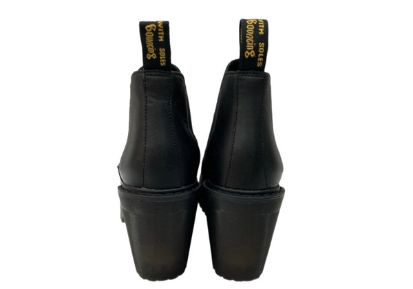 ドクターマーチン Dr.Martens HURSTON ハーストン チェルシーブーツ ヒール レザー MADE IN VIETNAM ベトナム製 BLACK 黒 AW006 KV11T レディース靴 ブーツ サイドゴア ブラック EU37 104S-919