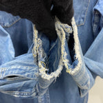 【曜日割引対象外】 リーバイス Levi's 90's 復刻 ショートホーン デニムウエスタンシャツ 長袖シャツ ブルー 201MT-4392 VB