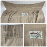 【曜日割引対象外】 ヴィンテージ vintage 40's The KANGAROO SHIRT by MACK カンガルーシャツ 長袖シャツ ベージュ Sサイズ 201MT-4577 VB