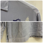 【曜日割引対象外】 ヴィンテージ vintage 50's WESTWARD-HO 刺繍 オープンカラーシャツ 長袖シャツ ブルー Mサイズ 201MT-4885 VB