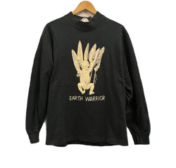 ヴィンテージ vintage 90's 90年代 Larry LaBonte EARTH WARRIOR THE TIME IS NOW. ラリーラボンテ 写真家 アートT MADE IN USA アメリカ製 ロンT ブラック Lサイズ 101MT-5188
