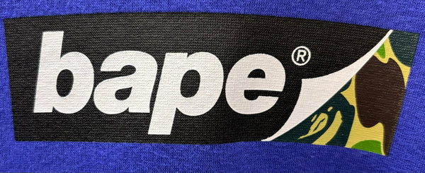 アベイシングエイプ  A BATHING APE SMOOTH LOGO RELAXED FIT HOODIE 001PPJ201005M パーカ パープル XLサイズ 201MT-3007