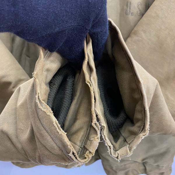 【曜日割引対象外】 ヴィンテージ vintage 40's U.S.NAVY N-1 DECK JAKET USN ピケ ジャケット カーキ 201MT-3583 VB