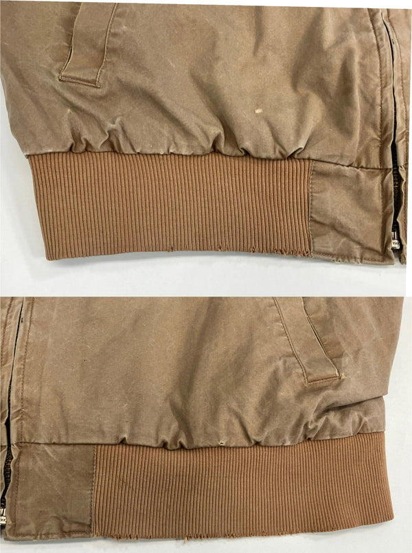バナナリパブリック BANANA REPUBLIC 80’s 80年代 旧タグサファリ コットン スポーツジャケット  ハンティング リブブルゾン チンストラップ エルボーパッチ  vintage ヴィンテージ ジャケット ベージュ Lサイズ 101MT-4134