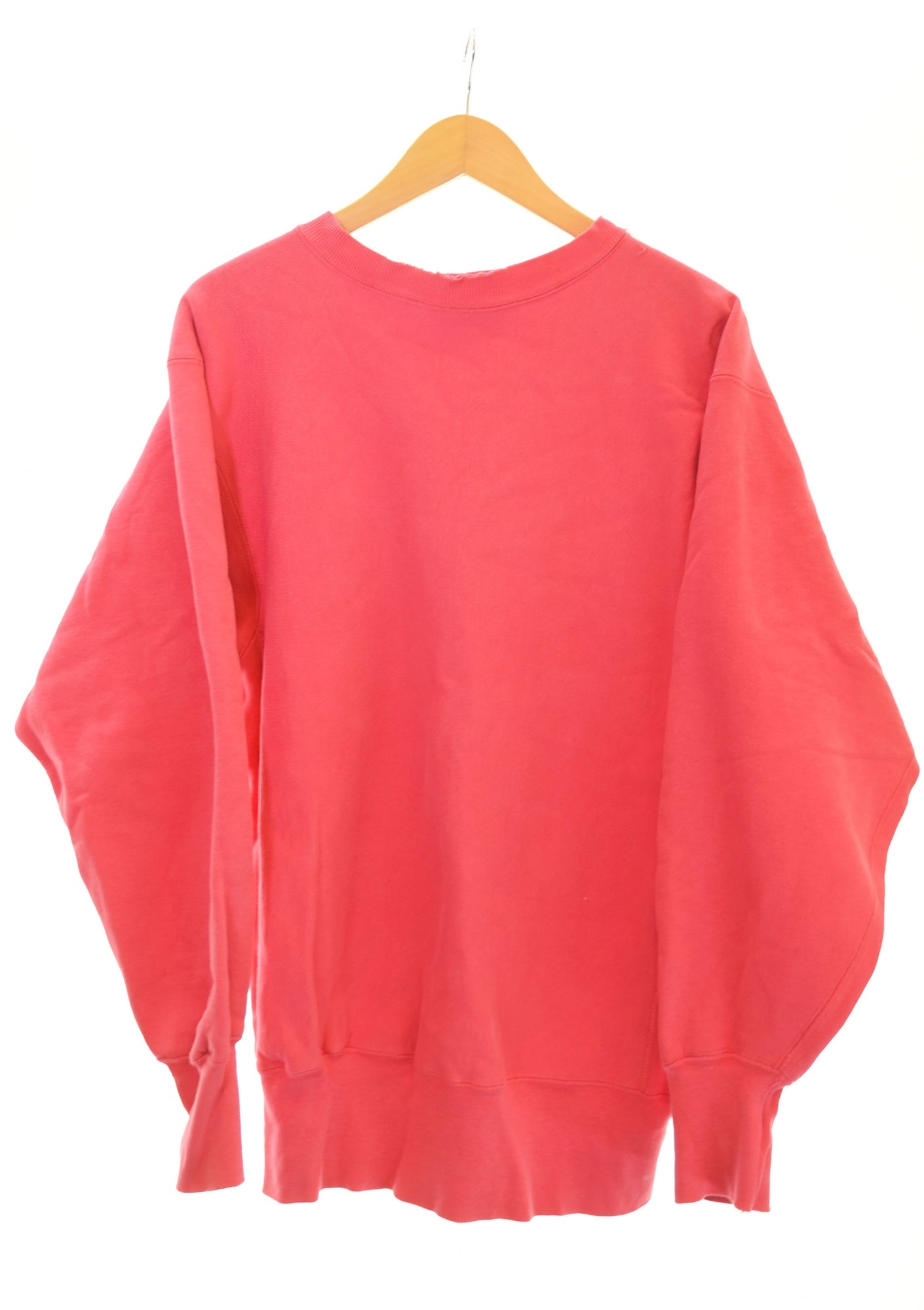 90s champion 完全目無し　ピンク　リバースウィーブ　目なし　無地 90s メキシコ製 Championチャンピオン 無地 目無し リバース