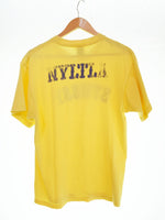 ステューシー STUSSY 90s USA製 NYLTLAロゴ 半袖Tシャツ Tシャツ イエロー 103MT-2748