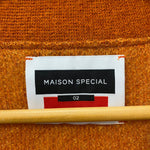 メゾンスペシャル MAISON SPECIAL ジラフプライムオーバーモヘヤニットカーディガン 11212361326 カーディガン オレンジ Mサイズ 201MT-2858