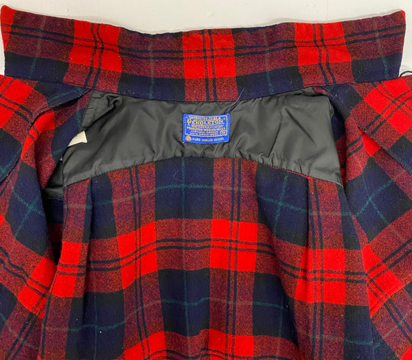 【曜日割引対象外】 ペンドルトン PENDLETON 60's ボードシャツ ウール オープンカラーシャツ 長袖シャツ レッド Mサイズ 201MT-4759 VB