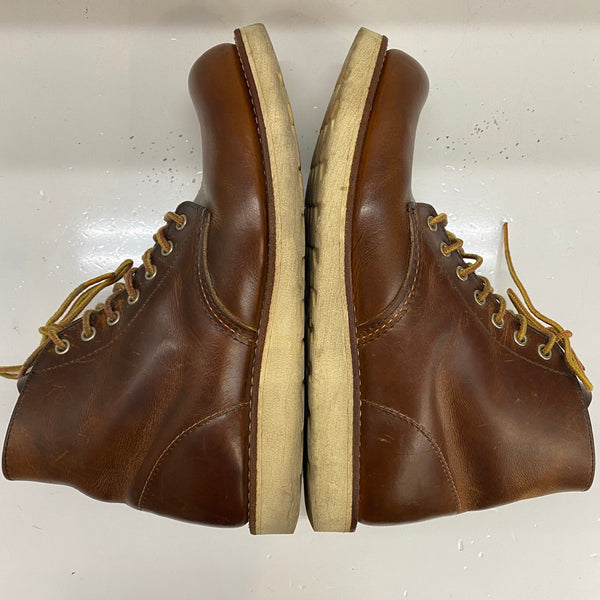 【曜日割引対象外】 レッドウィング RED WING 6-INCH CLASSIC ROUND 8 1/2 USA製 9111 メンズ靴 ブーツ ワーク ブラウン 26.5cmサイズ 201-shoes1516 VB
