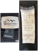 マナスタッシュ MANASTASH LITHIUM CREWNECK SWEAT LITHIUM SWEAT PANTS セットアップ パンツ 792-3210019 792-3232019 スウェット 総柄 ブラック XLサイズ 201MT-2426