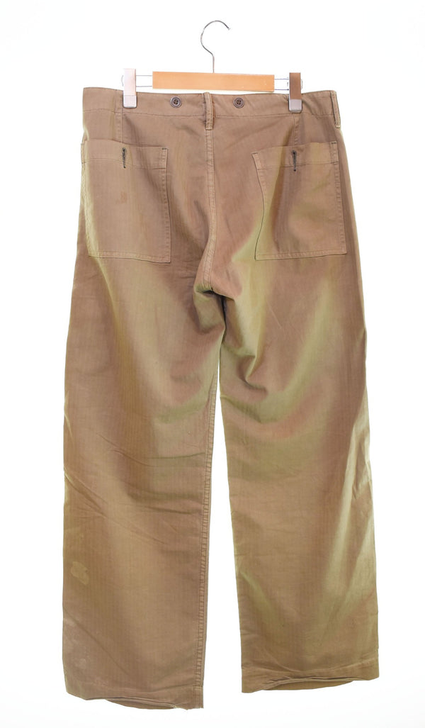 ダブルアールエル RRL 13スター ヘリンボーンツイル ベイカーパンツ HBT カーゴパンツ カーキベージュ 30 103MB-484