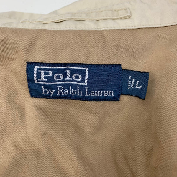 ポロラルフローレン POLO RALPH LAUREN コットンライダース MNBLOTWM5L00108 ジャケット ベージュ Lサイズ 201MT-4737