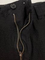 ヨウジヤマモト Yohji Yamamoto POUR HOMME BALLOON PANTS バルーン パンツ 短パン 七分丈 黒 無地 HK-P12-101 ハーフパンツ ブラック サイズ 2 104MB-252