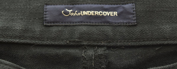"ジョン アンダーカバー John UNDER COVER 裾ZIP 多切替 タチキリストレッチ デニムパンツ ジーパン JUV4505-2 デニム ブラック 2 103MB-548