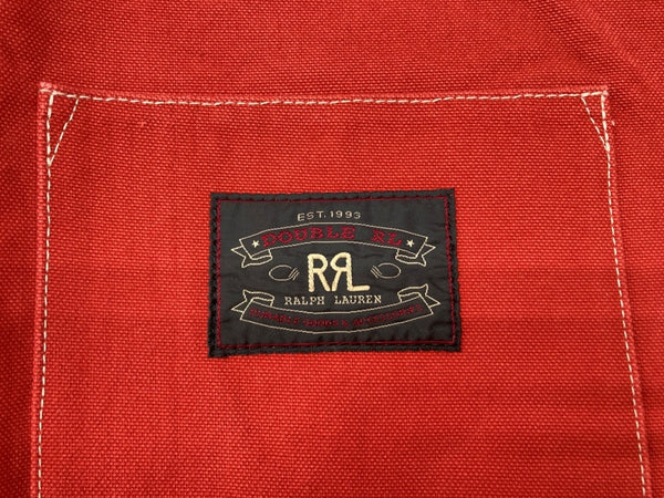 ダブルアールエル RRL 2Way TOTE BAG トート バッグ レザーハンドル キャンバス 斜め掛け かばん 赤 バッグ メンズバッグ トートバッグ ロゴ レッド 104B-88