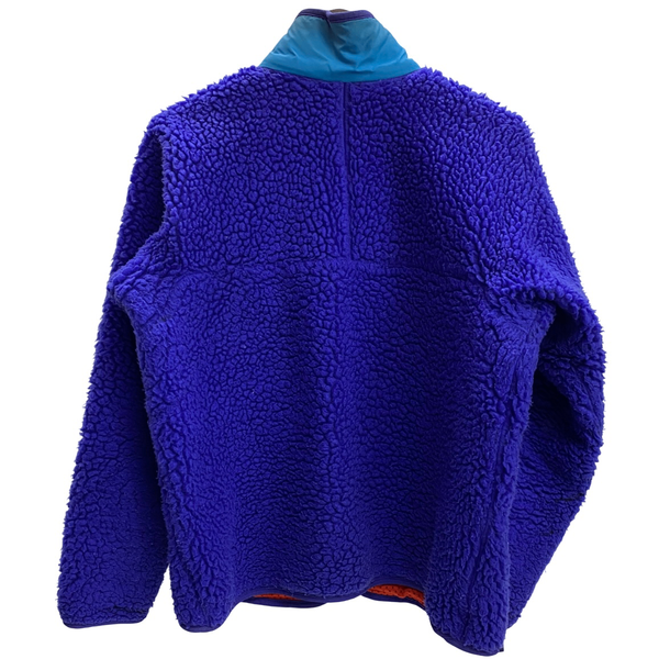 【曜日割引対象外】 パタゴニア PATAGONIA 80's レトロパイル カーディガン USA製 ジャケット ブルー Mサイズ 201MT-3742 VB