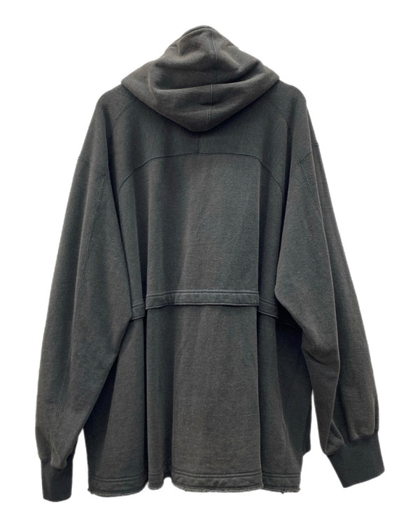 タム Tamme 23AW COLD WEATHER SWEAT HOODIE コールド ウェザー フーディ パーカー 加工 ボタン 黒 23A0132 サイズ 3 パーカ 無地 ブラック 104MT-1659