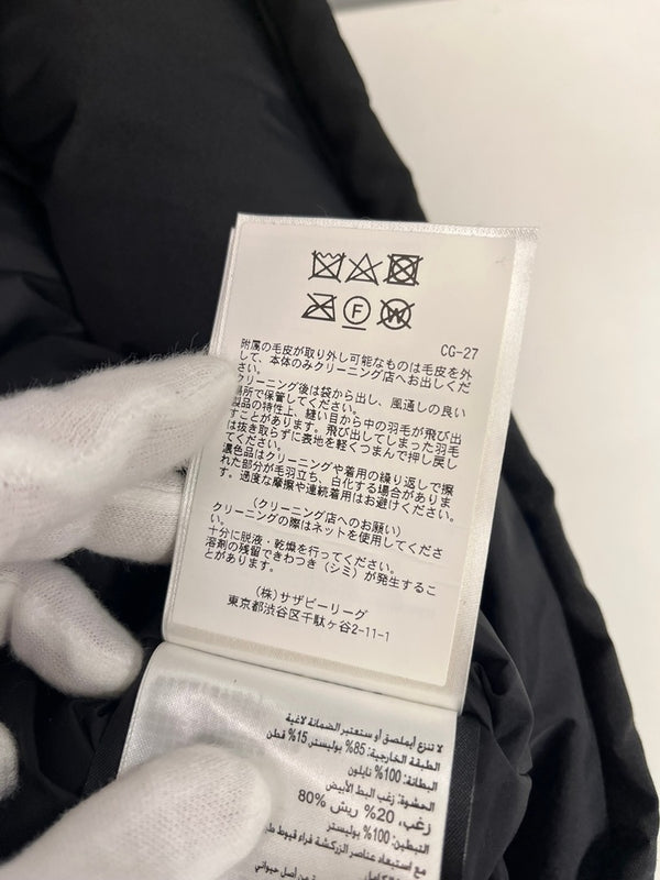 カナダグース CANADA GOOSE BRONTE PARKA ブロンテ ダウンコート サザビーリーグタグ ファーコート 黒 2603JL ジャケット ブラック XS 101LT-185