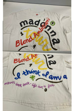 ヴィンテージ vintage 90's 90s Hanes Madonna Blond Ambition tour ©1990 マドンナ ツアーTee プリント 2L Tシャツ ホワイト LLサイズ 101MT-3411