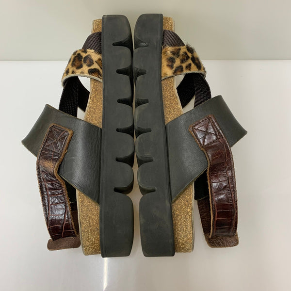 エンダースキーマ Hender Scheme トータス ストラップサンダル レディース靴 サンダル ストラップ ブラウン -サイズ 201-shoes1393