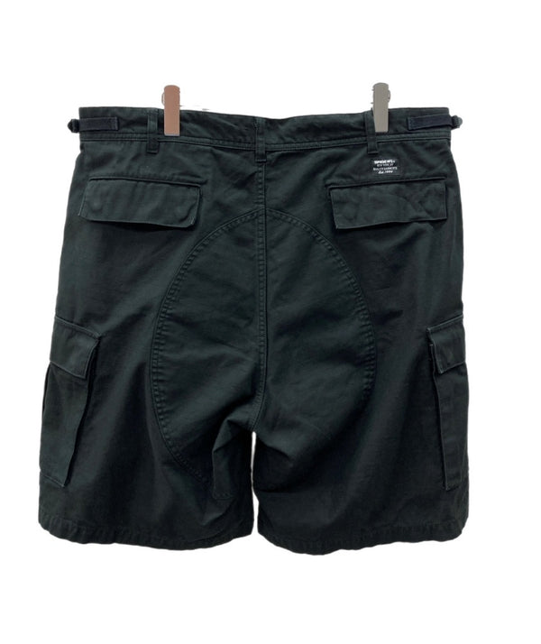 シュプリーム SUPREME Cargo Short カーゴ ショーツ ミリタリー ボタンフライ 黒 無地 ハーフパンツ ブラック サイズ 36 104MB-306